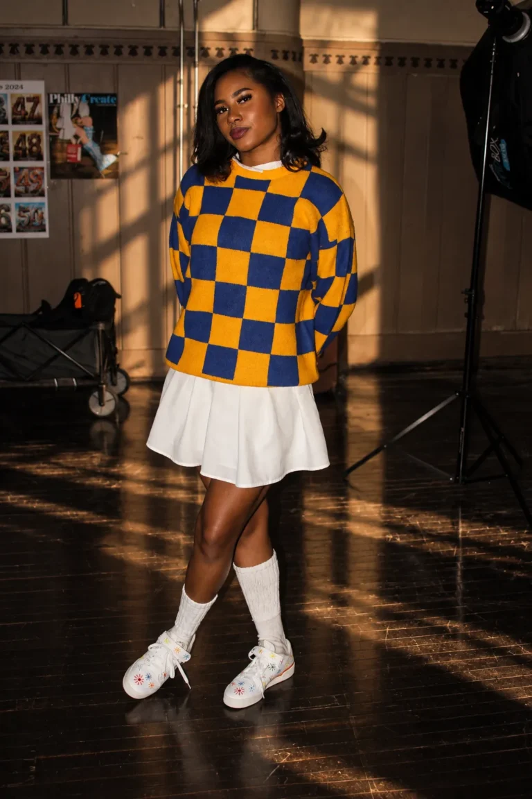 Golden Hour Checkerboard Editorial, Editorial and Fashion
